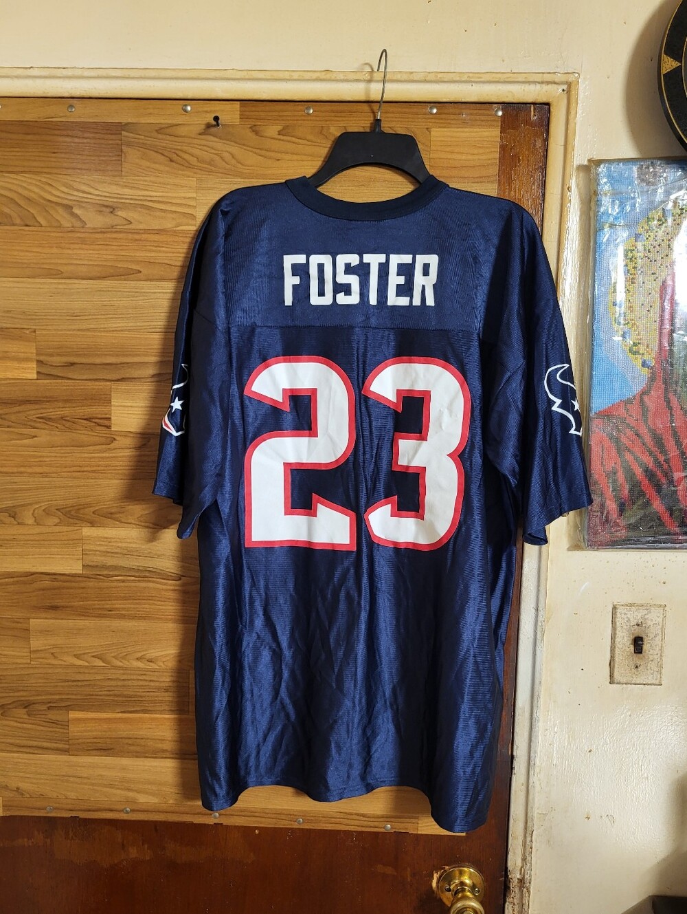 Houston NFL Football Jersey #23 Arian Foster Reebok Men's Size XL navy blue
